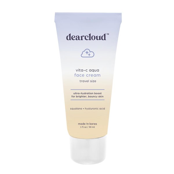 dearcloud Vita-C Aqua Face Cream – Face Moisturizer with Vitamin C, Squalane Oil for Face, Hyaluronic Acid Serum Hydration – Moisturizer for Women and Men (2.7 fl oz)