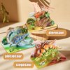 Wooden 3D Dinosaur Puzzles Set for Kids Age 8-10-12-14, DIY Wooden Art and Crafts Assemble 3D Dinosaur Model Puzzle, Home Decor and Office Art Creative Gifts for Adults (Plesiosaur)