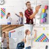 MaxGear Dry Erase Erasers, 36 Pack Magnetic Whiteboard Dry Erasers, Dry Erasers for Whiteboard, Dry Erase Board Erasers, White Board Erasers for Classroom, Office, Home （6 Color Set, 2 x 2 Inch)