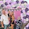 Balterever Purple Cow Party Decorations Purple Cow Balloons Garland Arch Kit with Cow Pennant Banners Farm Theme Birthday Party Supplies for Farm Birthday Party 1st, 2nd, 3rd, 4th, 5th