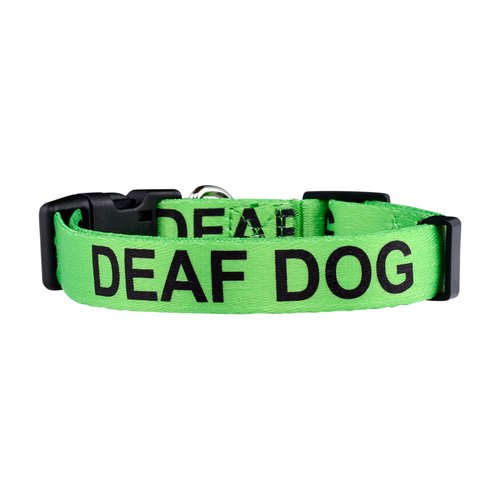 Native Pup Deaf Dog Collar| Hard of Hearing Warning| (Medium)
