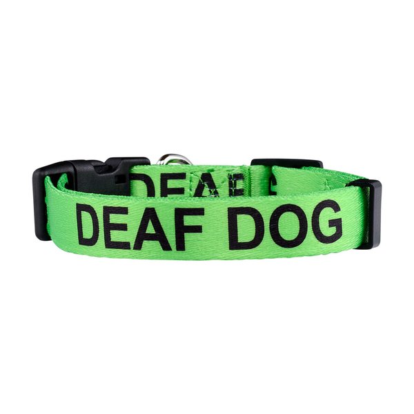 Native Pup Deaf Dog Collar| Hard of Hearing Warning| (Medium)