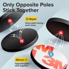 Hyper-Sticky Magnets with Adhesive Backing - (0.8'' x 0.08'', 80 pcs) Strong Magnetic Dots for Whiteboard, Fridge, Crafts - Easy-to-Cut Stickers for Planning and Organization