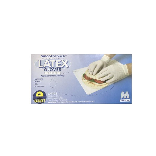 Sunset: Latex Gloves Size Medium