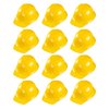 Super Z Outlet 12 Pack Yellow Construction Hard Hat Plastic Birthday Party Supplies Worker Caps Set Halloween Costume Toy
