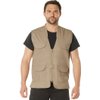 Rothco Men's Lightweight Professional CCW Concealed Carry Vest, Khaki, Medium