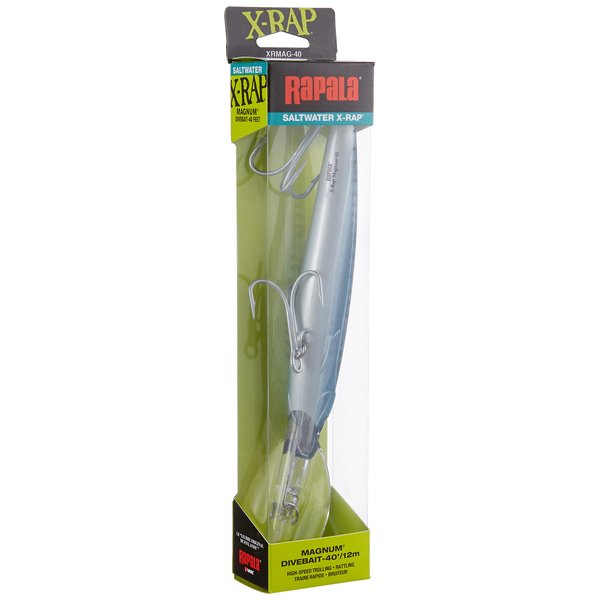 Rapala X-Rap Magnum 10 Fishing lure, 4.375-Inch, Silver Blue Mackerel