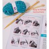 CraftLab Knitting Kit for Beginners, Kids and Adults Includes All Knitting Supplies: Wool Yarn, Knitting Needles, Yarn Needle and Instructions – Fantastic Gift
