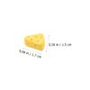 TOYANDONA 100 Pcs Miniature Kitchen Food Cheese, Artificial Cheese Models Simulation Triangle Cheesecake Food Figurines Mini Food DIY Decor Ornament for Dollhouse Decoration