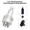 HASSLICKIT Hair Oil Applicator, Scalp Applicator Comb, Scalp Massage Comb for Hair Growth, Scalp Oil Applicator Brush for Essential Serums and Liquids (Transparent)