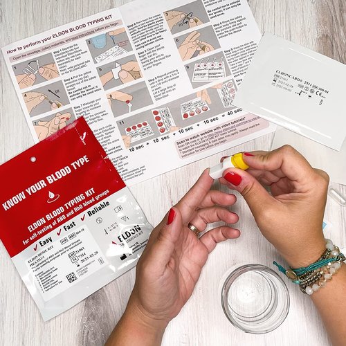 Original Home Blood Typing Kit - New Package + Improved Lancet (7 Kits)