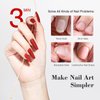 SAVILAND Gel X Nail Kit for Beginner: Long Coffin Nail Tips with 4-in-1 Nail Glue Gel and Nail Lamp Clear Gel X Tips Acrylic Nail Kit for Nail Extensions, Nail Art DIY Salon At Home Gift for Women