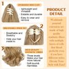 Wodelanle Ponytail Extension 18″ Claw Wavy Curly Clip in Ponytail Extension Natural Looking Synthetic Pony Tails Hair Extensions Hairpiece for Women - Ash blonde