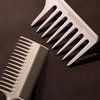 EcoTools Wide Tooth Comb for Curly, Thick Or Wet Hair, Detangling Brush With Sectioning Tip & No-Slip Grip, Bamboo Hair Comb, Eco-Friendly, Vegan & Cruelty-Free, Anti-Breakage, 1 Count