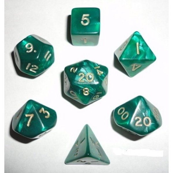 Green Pearl (Set of 7 Dice)