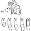 Prime-Line S 4533 Mailbox Lock – Replacement, Multipurpose Mailbox Lock for Several Brands – ILCO 1003M Keyway, Opens Counter-Clockwise with 90º Rotation, Nickel Finish (1 Set)