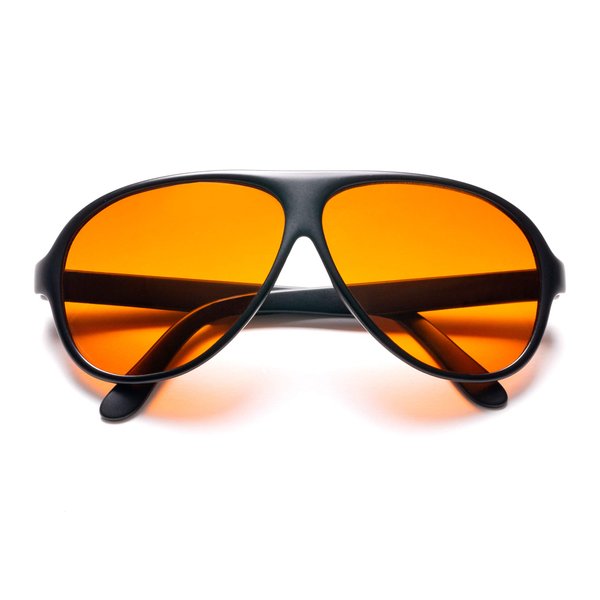 BluBlocker, Black Original Aviator Sunglasses with Scratch Resistant Lens | Blocks 100% of Blue Light and UVA & UVB Rays | Retro | Gender Neutral - for Men, Women & Everyone | 2701K |