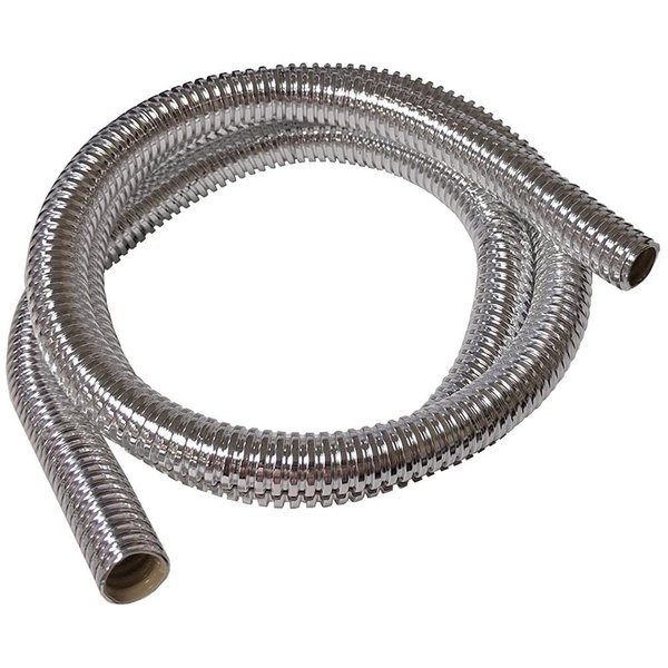 Bentley Harris ConvoShield Aluminized Nylon Wire Loom Tubing – 1/4" Inch Diameter – 39” Inch Long | Chrome Finish Wire Loom | High Temp. For Automotive Applications