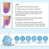 Gel Nail Polish Remover For Nails with Cuticle Pusher & Nail File Buffer, Gel Nail Remover, Quick & Easy Remove Gel Polish In 2-3 Mins, No Soaking or Wrapping
