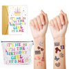 Birthday Merch Set, Im The Birthday Girl Its Me Card, Birthday Cosmetic Bag, 50PCS Temporary Tattoos for Music Tour Birthday Party, Birthday Decorations Party Favors, Girls women Fans Birthday Merch