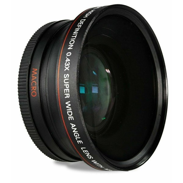 58MM HIGH Speed AF HD Wide Angle Lens + Macro for Canon Vixia HF G70 UHD 4K Camcorder