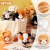 HyDren 16 Pcs Plush Animals Bulk Assorted Small Stuffed Soft Plush Cat Dog Cute Stuffed Pet Mini Fluffy Toys Gifts Plush Kitten Puppy for Classroom School Birthday Animal Party Favors(Lying Cat)