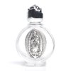 Holy Water Pope Francis Vial ✞ Pope Blessed Portable Bottle ✞ The Only Authentic Certified Holy Water Font Online ✞ Vatican Direct Baptism Wedding Christian Catholic God Jesus Religious (Silver)