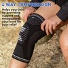 TKWC Knee Brace Compression Sleeve for Men Women, Knee Support for running, weightlifting, BasketBall, Knee Pads for Meniscus Tear, ACL, Arthritis and Knee Pain Relief (Medium)