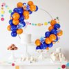Balloons Blue and Orange, 50PCS Blue and Orange Latex Balloon, Blue and Orange Party Balloons Birthday Balloons Decoration for Girls Boys Birthday Party Baby Shower Bridal Shower Engagement