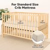 2-Pack Waterproof Crib Sheets Neutral - Bamboo Viscose Fitted Crib Sheet, Waterproof Crib Mattress Protector, Crib Sheets for Boys, Girls, Baby Crib Mattress Sheet, Toddler Bed Sheets (Ecru)