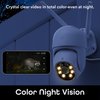Geeni Lookout 2K Outdoor Security Camera, IP65 Weatherproof, WiFi Voice Control, 2K Quad HD Resolution, Night Vision, Motion Detection, Compatible with Alexa & Google Home