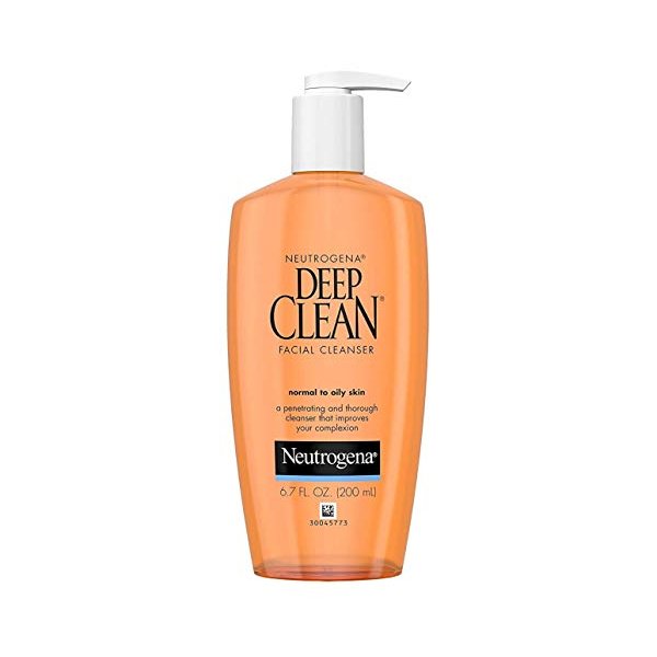 Neutrogena Deep Clean Facial Cleanser 6.7 Ounce (200ml) (Pack of 3)