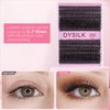 DYSILK Lash Clusters, 280 Pcs Fluffy Cluster Lashes DIY Cluster Eyelash Extensions Volume Reusable Individual Lashes Cluster Wispy Look Super Thin Band & Soft(Fluffy, D-10-16mix)