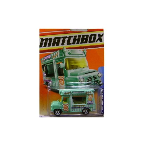 Matchbox 2011, Ice Cream Van (Green) 63/100. City Action. 1:64 Scale.