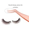 Eyelash Applicator Tool DIY Lash Extensions Tweezer For Cluster Lashes Stainless Steel High Precision Round Head(Rose Golden)