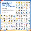 34 Sheets Galaxy Planet Space Temporary Tattoos for Kids,Fake Tattoo Stickers for Boys and Girls Party Favors Supplies, Cute Astronaut Rocket Planet Fake Tattoo Stickers(Space)