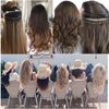 LSNDF 1000Pcs Non-Silicone Nano Ring Nano Lined Beads for Nano Ring Hair Extensions Hair Tinsel Feather Hair Extensions (4.0mm, Brown)