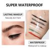 Eyeliner Gel Set,Long Lasting Waterproof Gel Eyeliner,High-Intensity Pigments Smudge-Proof Eye Liner Makeup With 5.51 IN Long Eyeliner Brush Water-Resistant Cream Eyeliner Gel 5G-Black