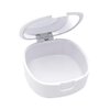 Retainer Case, With mirror and ventilation holes, For Night Guards, Aligner Trays, Mouth Guard,Denture Case, Mouthguard. Light & Easy to Carry & Multipurpose(White)