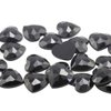 Allstarco 15mm Flat Back Heart Acrylic Rhinestones Plastic Gems Plastic Costume Jewels Embelishments - 40 Pieces (Jet Black H101)