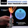 XIKAR Tactical Single-Jet Lighter, Gunmetal - Powerful Flame for Cigars, Rugged Design with Cigar Rest, Pocket Clip, EZ-View Fuel Window and Adjustable Flame Height - Ideal for Outdoor Use