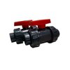 ERA True Union Ball Valve Sch 80 1" inch (2 Pack) Whit O-Ring and Threaded and Sockett Connections Easy to Use Lever