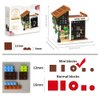 City Cafe Building Toy Set, Modular Coffee Shop Building Blocks Halloween Xmas Gift for Adult, Boy and Girls 14+, 1347pcs Mini Brick with LED