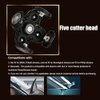 Shaver Blade Heads, 5 Heads Beard Cutter Replacement Blade Electric Razor Shaver Head Easy Install for Head and Face (Black)