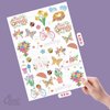 Ovasorve Easter Temporary Tattoos, 52 Glitter Styles Easter Basket Stuffers, Easter Party Supplies, Bunny Egg Chicken Spring Flowers Butterfly Stickers for Easter Basket Fillers Easter Party Favor