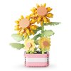 LACHLAND Mini Building Block Flower Toy for Kids 367 Pcs, Cute Artificial Plant Flowers Building Blocks for HomeOffice Decor, Birthday Gifts, Desktop Trinkets Aged 3 4 5-9 Years Old