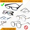 40 Pairs Eyeglass Nose Pads Silicone Soft Seft Adhesive Thin Anti-Slip Nosepads for Eyeglasses Glasses Sunglasses (Black 1mm)