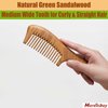 The Moreinday Wooden Comb Wood Comb Green Sandalwood Comb Hair Comb for women Comb for Men