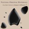 THLHKD Gua Sha Facial Tool: Black Jade Stone Face Gua-Sha Tools, Natural Bian Stones Full Body Massage Tool for Neck/Shoulder/Back/Leg