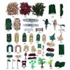 Army Men Military Set 293PCS Mini Action Figure Play Set with Soldiers, Vehicles,Tanks, Aircrafts & Boats-Pretend Army Base & Military Toy for Boys